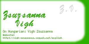 zsuzsanna vigh business card